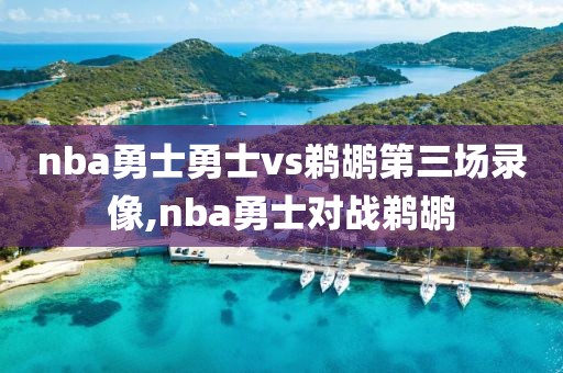 nba勇士勇士vs鹈鹕第三场录像,nba勇士对战鹈鹕