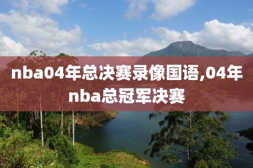 nba04年总决赛录像国语,04年nba总冠军决赛