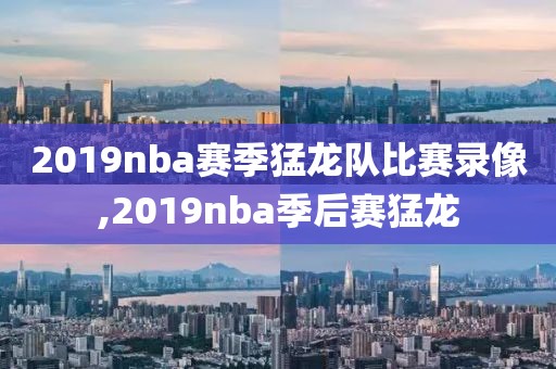 2019nba赛季猛龙队比赛录像,2019nba季后赛猛龙