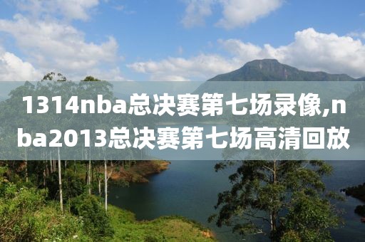 1314nba总决赛第七场录像,nba2013总决赛第七场高清回放